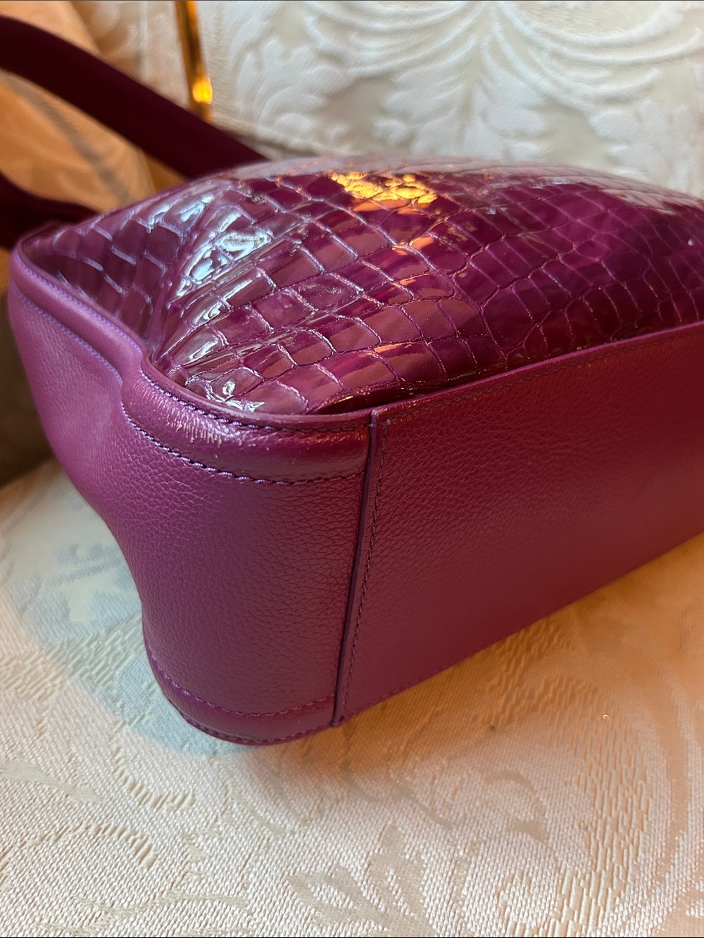 Brighton Cherie Collection Shoulder Bag in Guavaberry Y2K Retired Bag in EUC - Picture 11 of 14